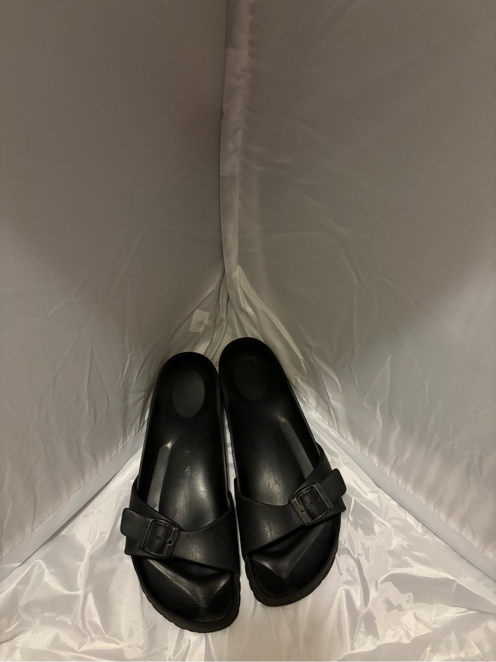 Birkenstock Black Single Strap Sandals